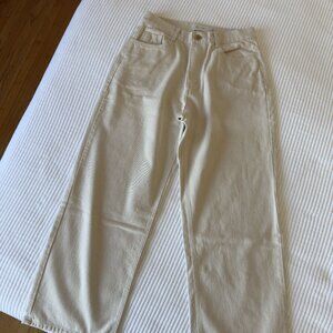 Olive Clothing Cream Jeans (Size M but fit like L)